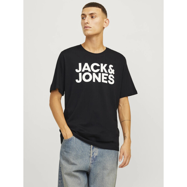 Jack & Jones Heren t-shirt jjecorp slim fit logo 3-pack 12191762 large
