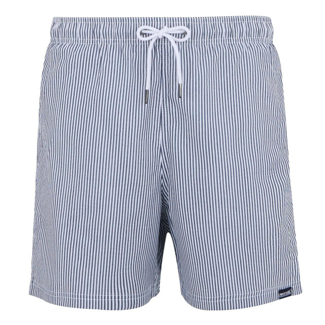 Regatta Heren loras stripe seersucker zwemshort UTRG11770_navy large