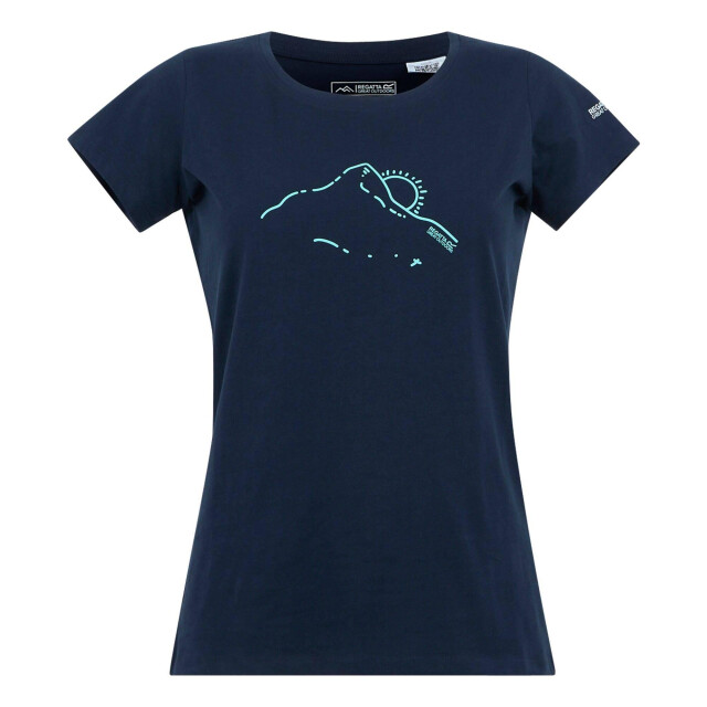Regatta Dames breezed v mountain t-shirt UTRG11667_navy large