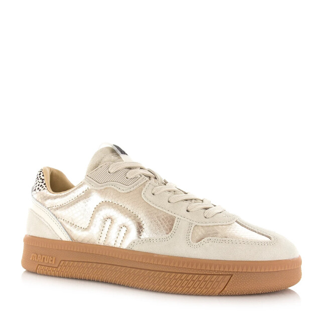 Maruti yale suede taupe gold sneakers lage sneakers dames 66.1844.01-L25 large