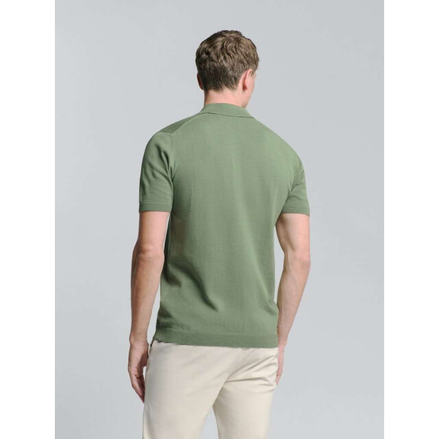 No Excess Pullover short sleeve polo v solid green 27230353SN-050 large