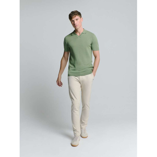 No Excess Pullover short sleeve polo v solid green 27230353SN-050 large