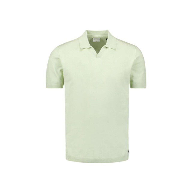 No Excess Pullover short sleeve polo v solid mint 27230353SN-058 large