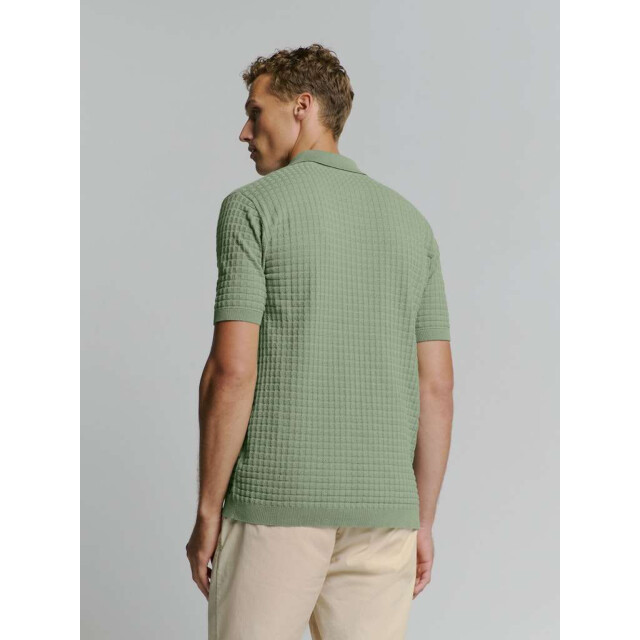 No Excess Pullover short sleeve polo v solid green 27230363-050 large