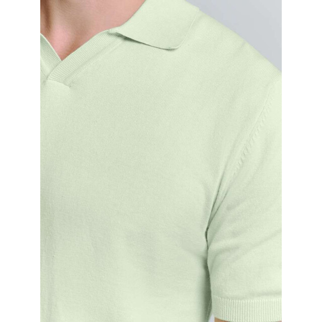 No Excess Pullover short sleeve polo v solid mint 27230353SN-058 large