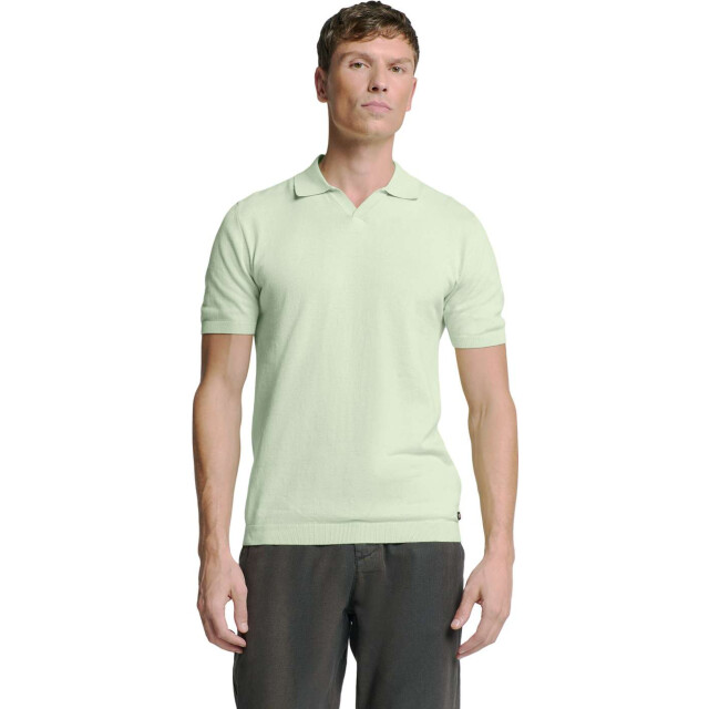 No Excess Pullover short sleeve polo v solid mint 27230353SN-058 large