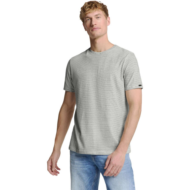 No Excess T-shirt crewneck stripes offwhite 27340371-011 large