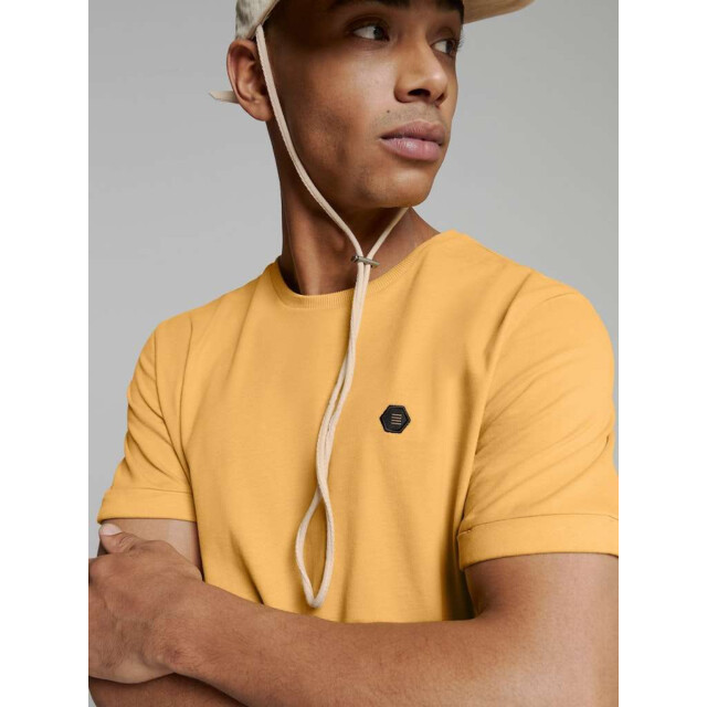 No Excess T-shirt crewneck peached yellow 27360375-070 large