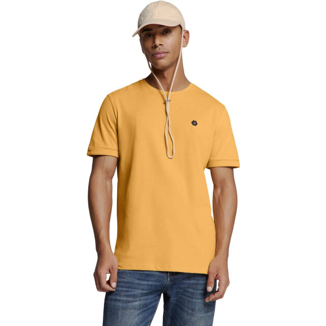 No Excess T-shirt crewneck peached yellow 27360375-070 large