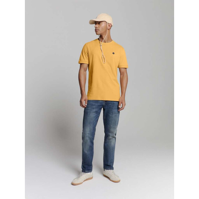 No Excess T-shirt crewneck peached yellow 27360375-070 large