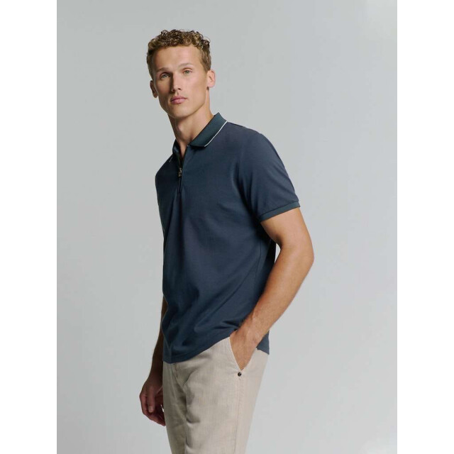 No Excess Polo liquid finished cotton deep blue 27370220-096 large