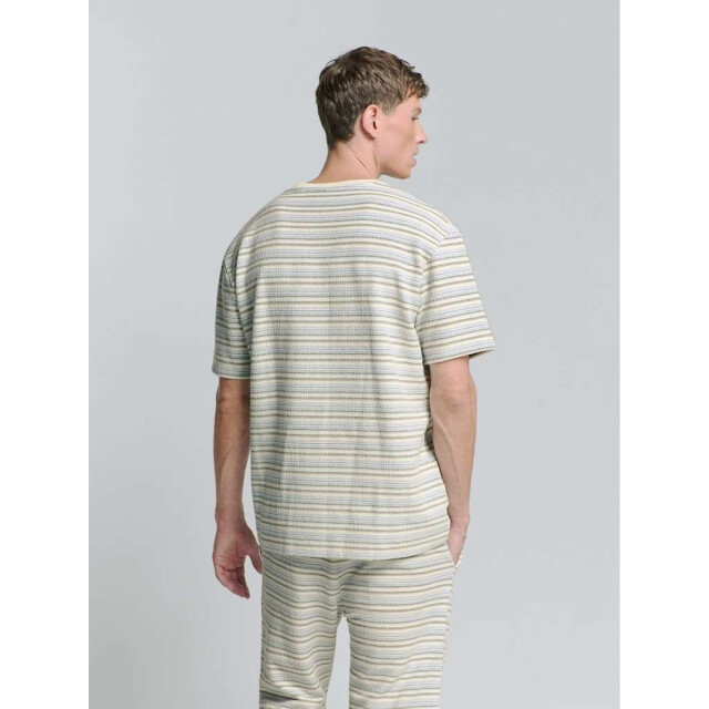 No Excess T-shirt crewneck multi coloured jac deep blue 27360378-096 large