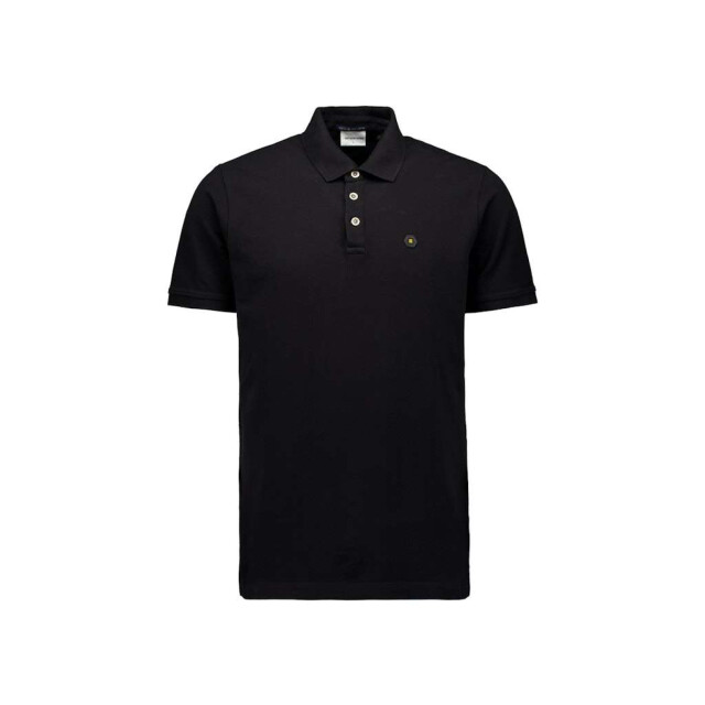 No Excess Polo pique garment dyed black 27380201SN-020 large