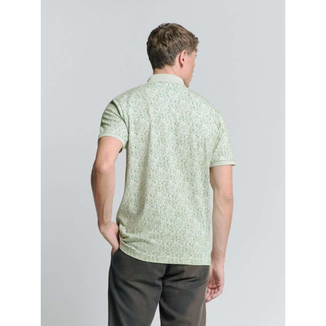 No Excess Polo pique allover printed green 27380304-050 large