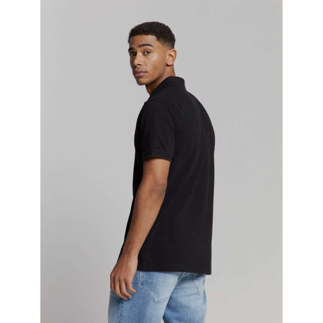 No Excess Polo pique garment dyed black 27380201SN-020 large