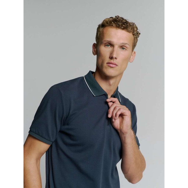 No Excess Polo liquid finished cotton deep blue 27370220-096 large