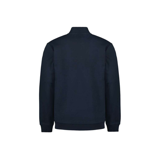 No Excess Sweater full zipper jacquard mix bo deep blue 27100119-096 large