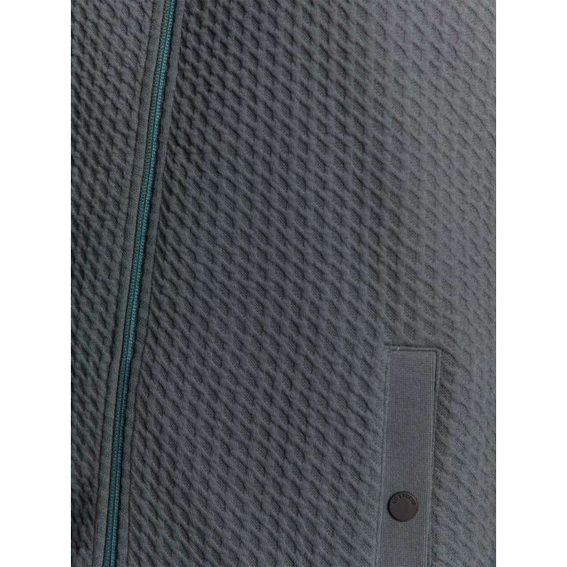 No Excess Sweater full zipper jacquard mix dark steel 27100118-124 large