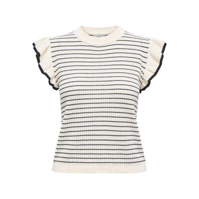 Jacqueline de Yong Jdycarice sl frill pullover knt noos ecru dessin 4382.08.0028 large