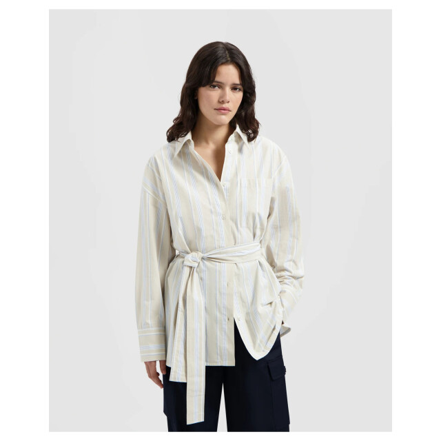 Olaf Hussein Stripe tie shirt ls blouses w200304 W200304 large