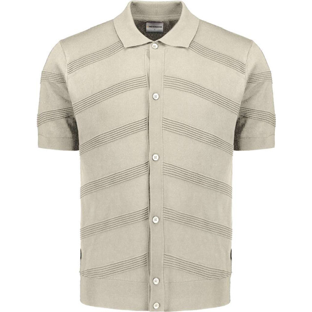 No Excess Pullover short sleeve full button p cement 27210271-122 large