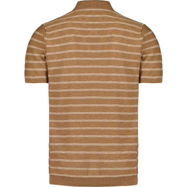 No Excess Pullover short sleeve polo v stripe 27210341-043 large