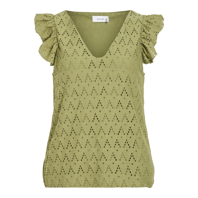 Vila Viamalina v-neck cs toppb olijf 4339.22.0005 large