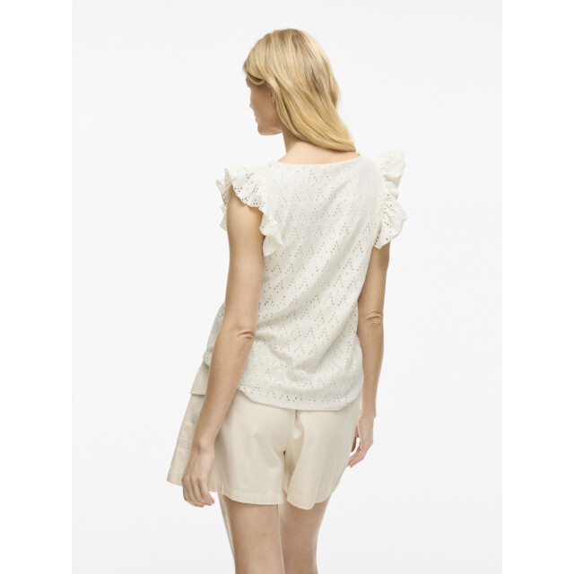 Vila Viamalina v-neck cs toppb off-white 4339.02.0004 large