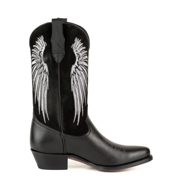 Mayura Boots Cowboy laarzen wings-2666 napa negra / afelpado negro- size 37 WINGS-2666  NAPA NEGRA / AFELPADO NEGRO VINTAGE- Size 41 large