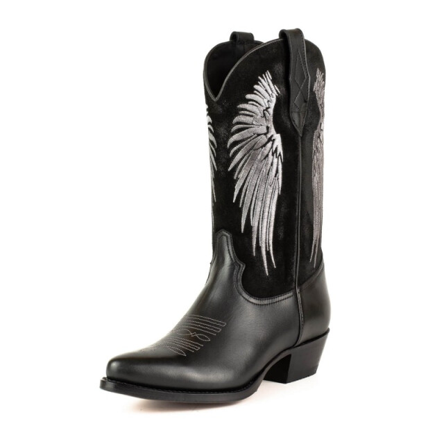Mayura Boots Cowboy laarzen wings-2666 napa negra / afelpado negro- size 37 WINGS-2666  NAPA NEGRA / AFELPADO NEGRO VINTAGE- Size 41 large