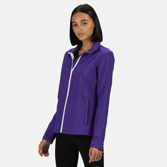 Regatta Regatta dames ablaze printable softshell jas UTRG3561_purplewhite large Regatta Regatta dames ablaze printable softshell jas UTRG3561_purplewhite large