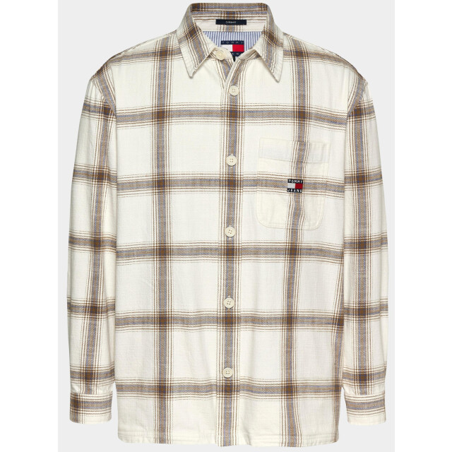 Tommy Hilfiger Overshirt tjm cotton slub check overshi dm0dm21343/ybh 187930 large Tommy Hilfiger Overshirt tjm cotton slub check overshi dm0dm21343/ybh 187930 large