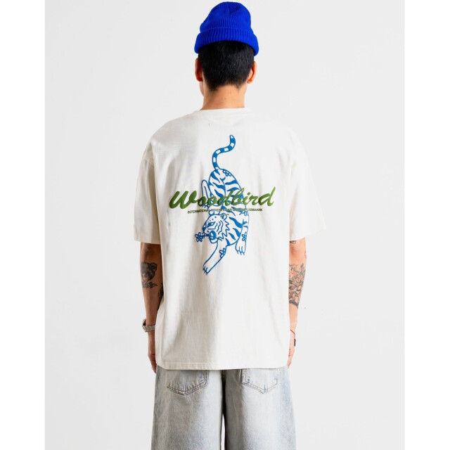 Woodbird Bbaine tiger tee 2526-404 off white 2526-404 large