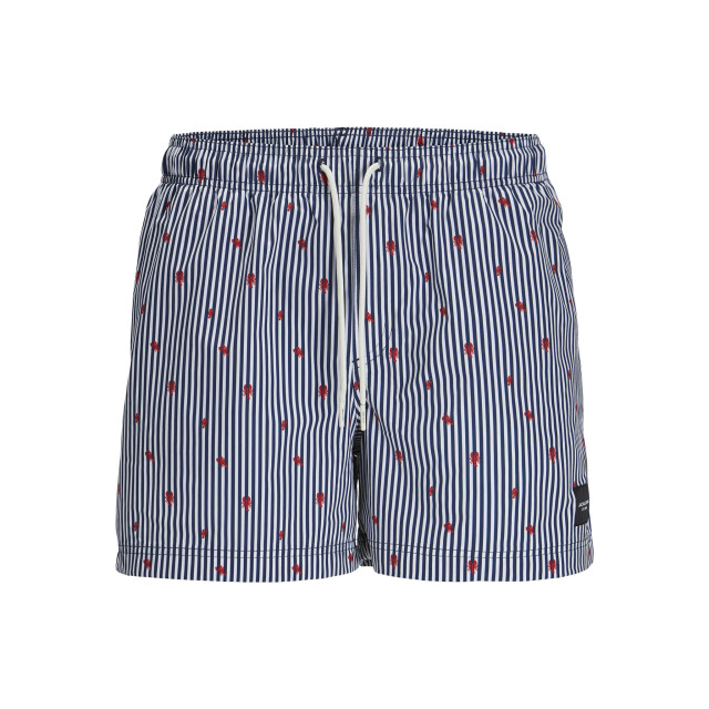 Jack & Jones Heren zwemshort jpstmaui jjswim gestreept kreeft 12272933-Navy Blazer large