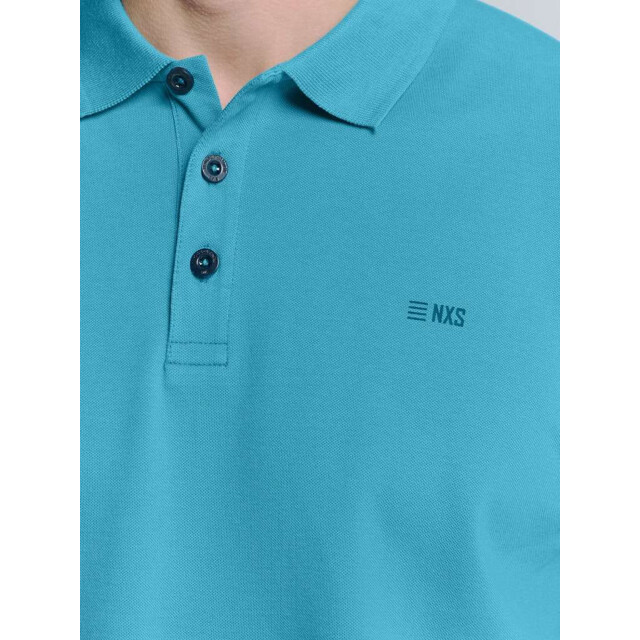 No Excess Polo pique solid stretch seablue 27390260SN-039 large