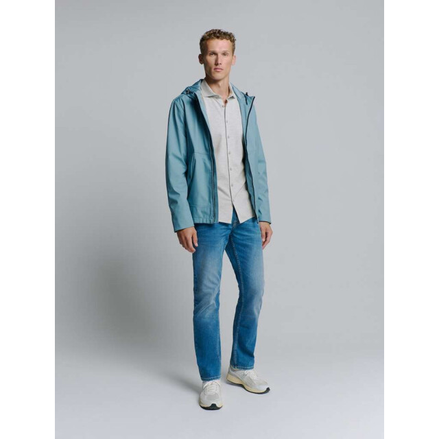 No Excess Shirt jersey melange stretch chalk 27410180-017 large