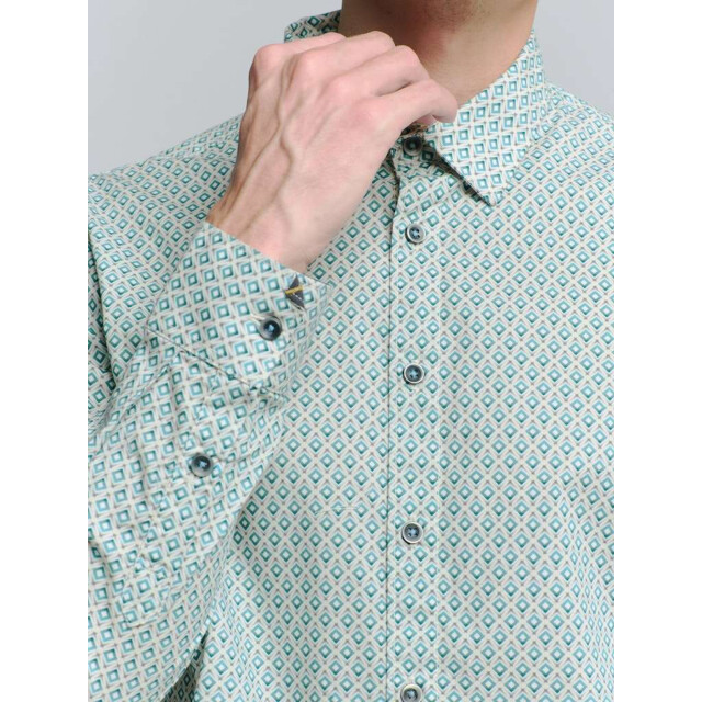 No Excess Shirt stretch allover printed pacific 27430110-153 large