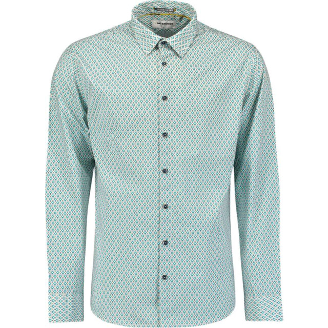 No Excess Shirt stretch allover printed pacific 27430110-153 large