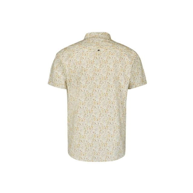 No Excess Shirt short sleeve allover printed yellow 27440342-070 large