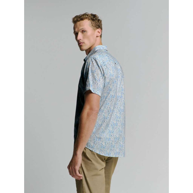 No Excess Shirt short sleeve allover printed cloud 27440342-130 large