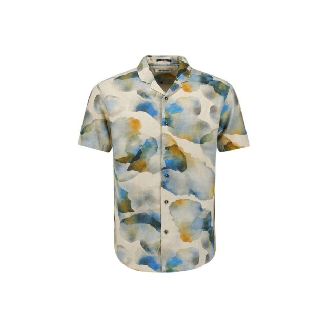 No Excess Shirt short sleeve revers collar al blue 27440345-030 large