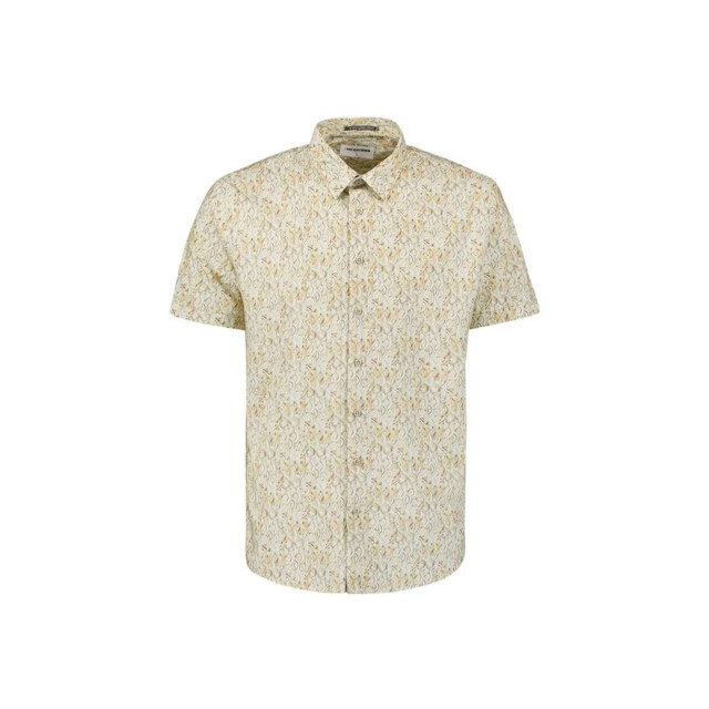No Excess Shirt short sleeve allover printed yellow 27440342-070 large