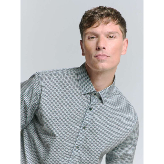 No Excess Shirt stretch allover printed cloud 27450234-130 large