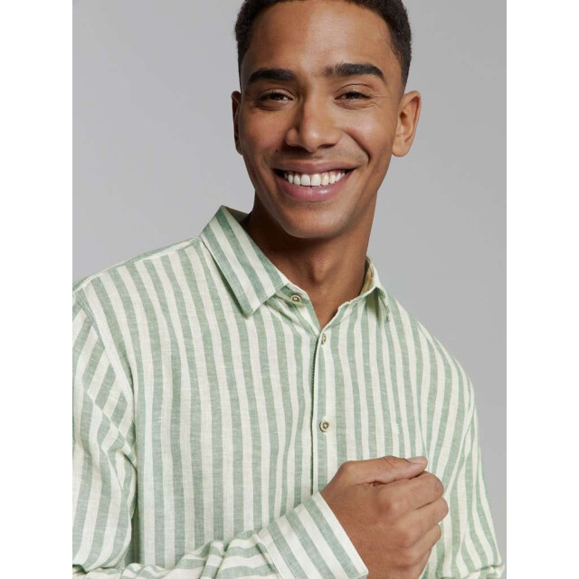 No Excess Shirt verical big stripes with line green 27470224SN-050 large