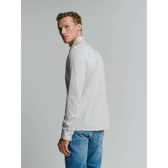 No Excess Shirt jersey melange stretch chalk 27410180-017 large