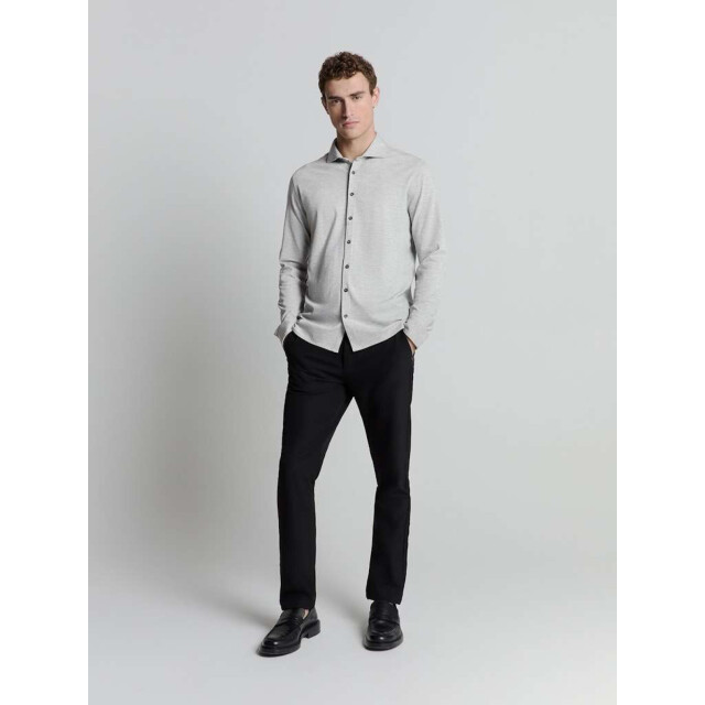 No Excess Shirt jersey melange stretch grey melange 27410180-102 large