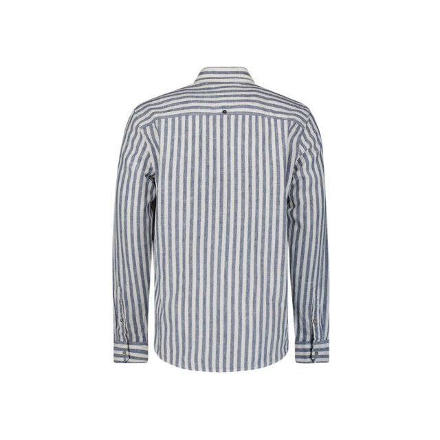 No Excess Shirt verical big stripes with line indigo blue 27470224SN-136 large