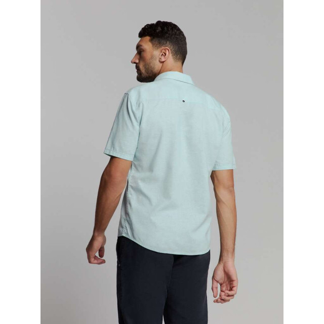 No Excess Shirt short sleeve solid with linen ice 27480321SN-151 large