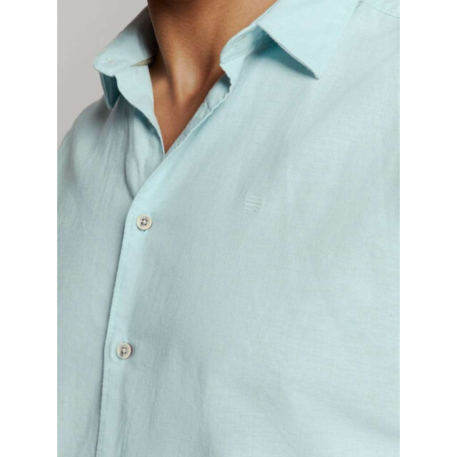 No Excess Shirt short sleeve solid with linen ice 27480321SN-151 large