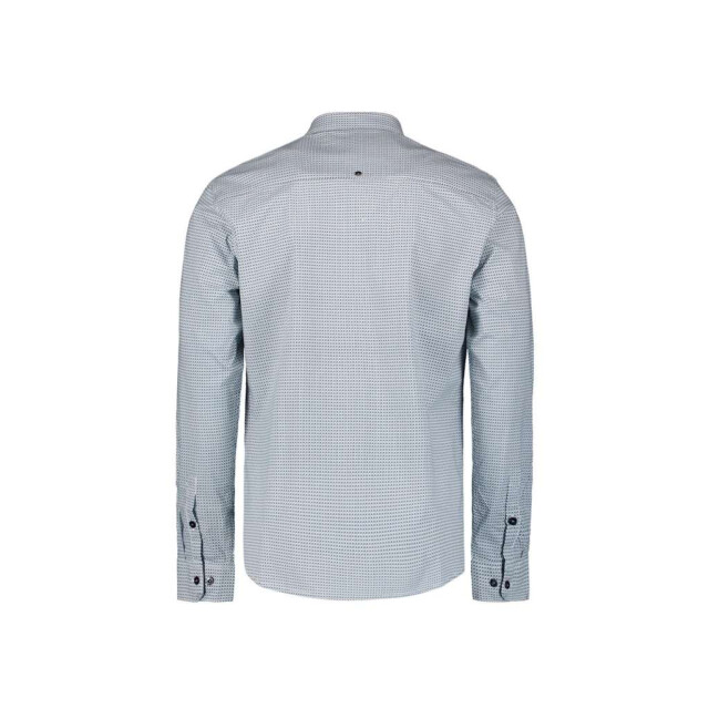 No Excess Shirt stretch allover printed seablue 27450236-039 large